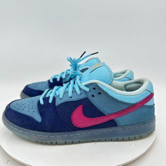 Nike SB Dunk Low Run The Jewels Men Sz 8.5 DO9404-400 Deep Royal Blue Pink Shoe - Picture 2 of 12